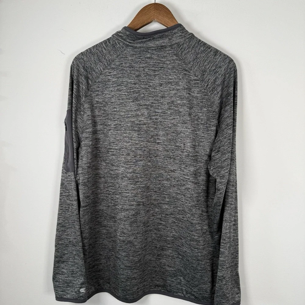 Colosseum Men's 1/4 Zip North Carolina State Pullover‎ Gray Large